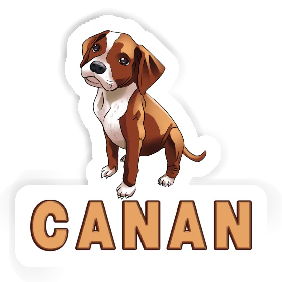 Sticker Boxer Dog Canan Gift package Image