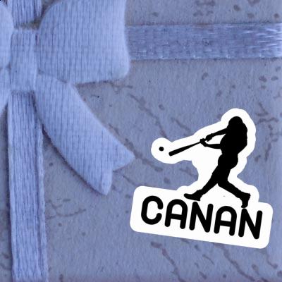 Canan Aufkleber Baseballspieler Notebook Image