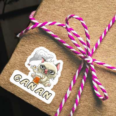 Canan Sticker Smoking Cat Notebook Image