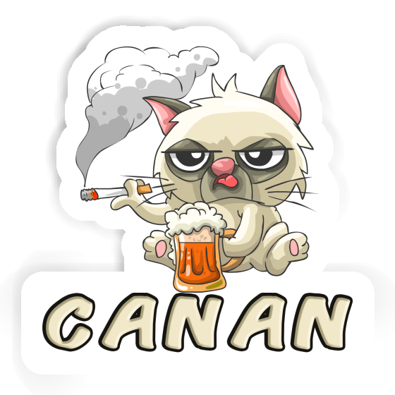 Canan Sticker Smoking Cat Gift package Image