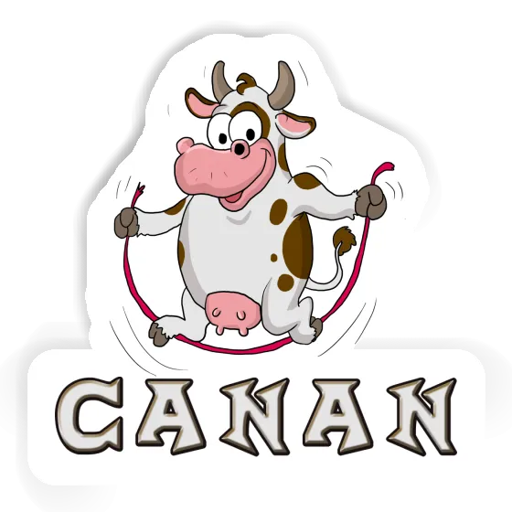 Canan Sticker Fitness Cow Image