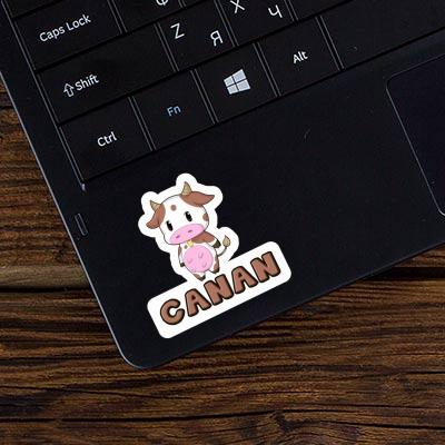 Cow Sticker Canan Laptop Image