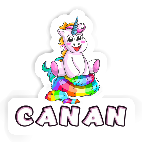 Bébé licorne Autocollant Canan Image