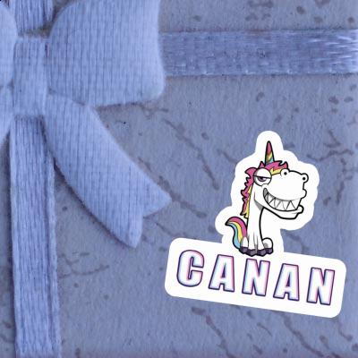 Canan Sticker Grinning Unicorn Gift package Image