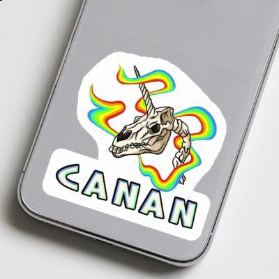 Sticker Canan Unicorn Skull Image