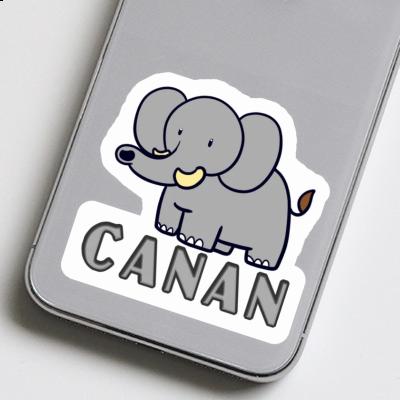 Canan Sticker Elephant Notebook Image