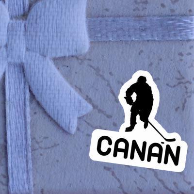 Eishockeyspieler Sticker Canan Laptop Image