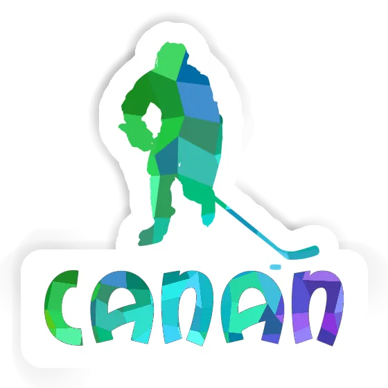 Sticker Hockey Player Canan Laptop Image