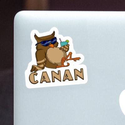 Cool Owl Sticker Canan Notebook Image