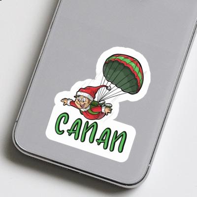 Skydiver Sticker Canan Laptop Image