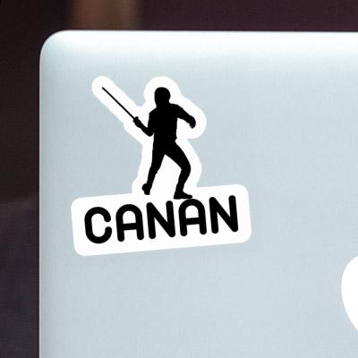 Canan Sticker Fencer Laptop Image