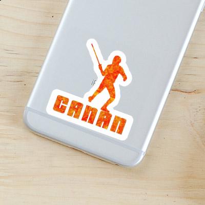 Canan Sticker Fencer Laptop Image