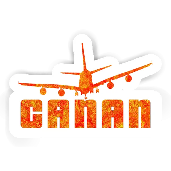 Sticker Airplane Canan Laptop Image