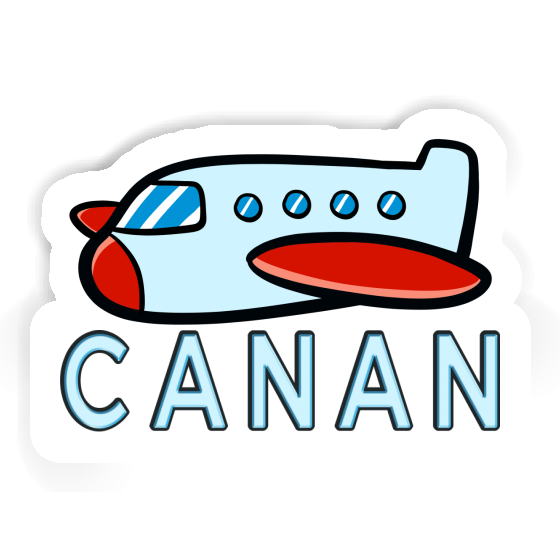 Sticker Airplane Canan Notebook Image