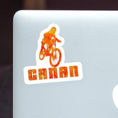 Freeride Biker Sticker Canan Laptop Image