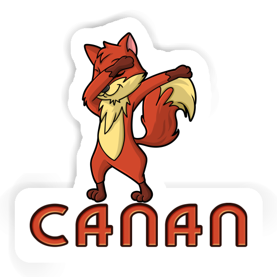 Sticker Canan Dabbing Fox Notebook Image