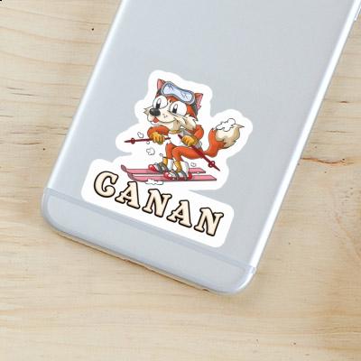 Skier Sticker Canan Image