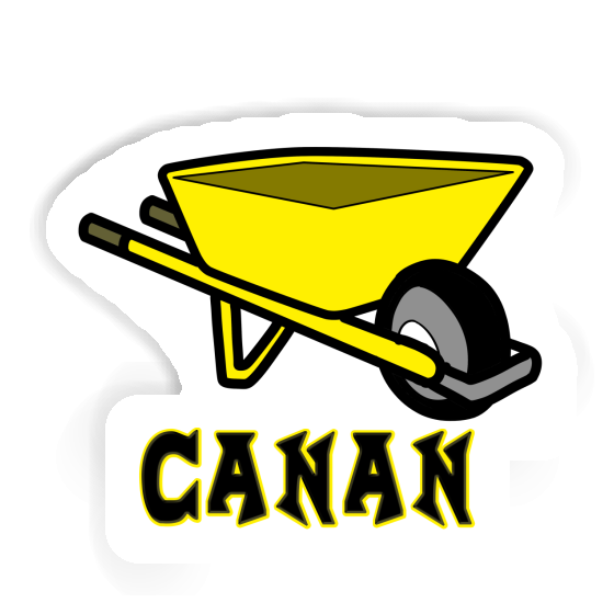 Canan Sticker Wheelbarrow Laptop Image