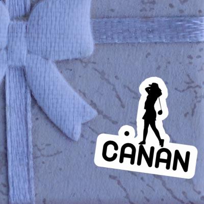 Golfer Sticker Canan Laptop Image