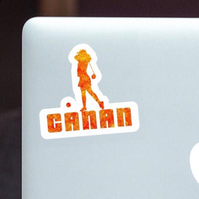 Golfer Sticker Canan Notebook Image