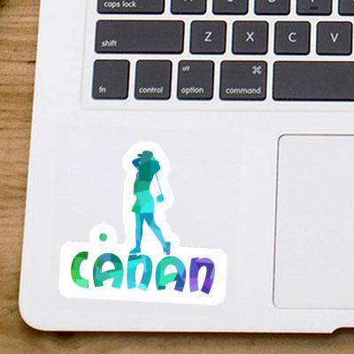 Canan Sticker Golfer Image