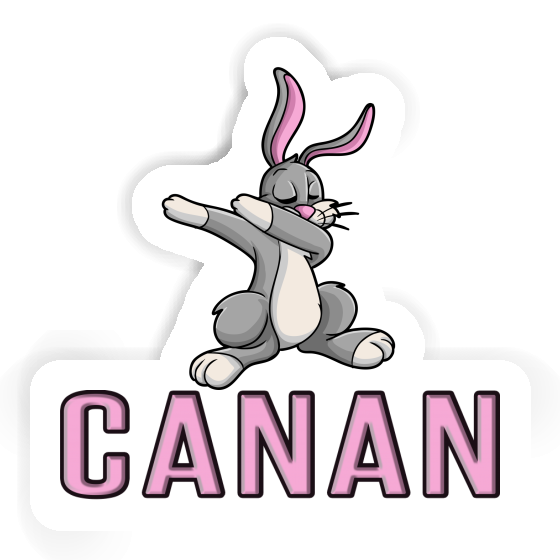 Canan Sticker Dabbing Hare Laptop Image