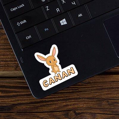 Canan Sticker Easter Bunny Laptop Image