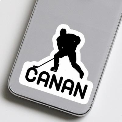 Canan Autocollant Joueur de hockey Laptop Image