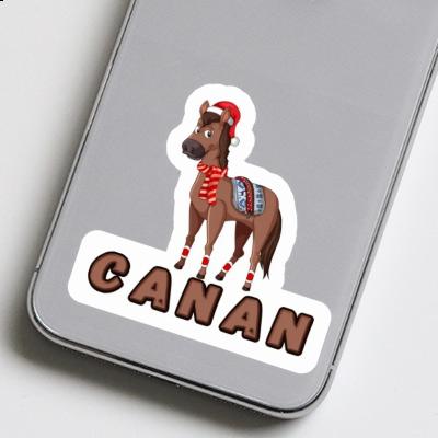 Sticker Canan Christmas Horse Laptop Image