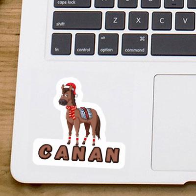 Sticker Canan Christmas Horse Laptop Image