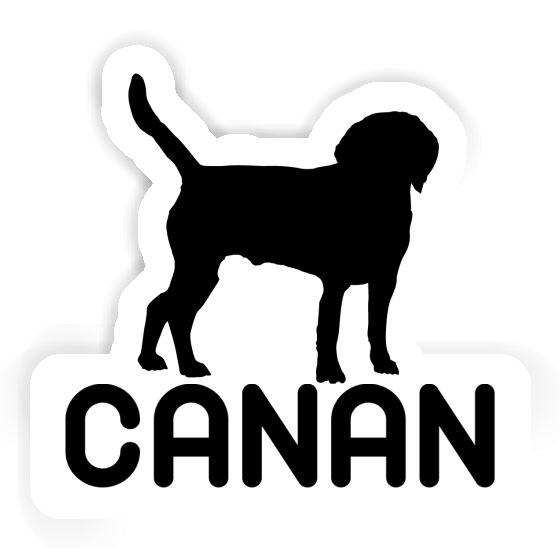 Sticker Canan Dog Laptop Image