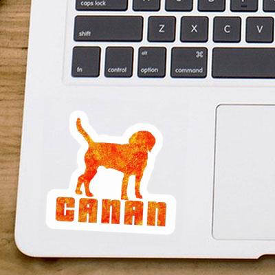 Dog Sticker Canan Laptop Image