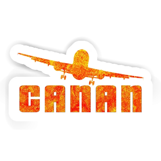 Canan Sticker Airplane Image