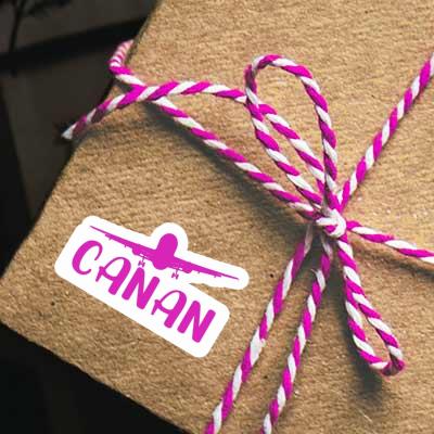 Canan Sticker Airplane Laptop Image