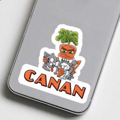 Autocollant Carotte monstre Canan Laptop Image