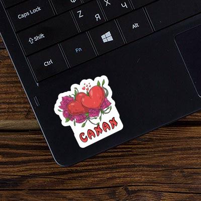 Symbole d'amour Autocollant Canan Laptop Image