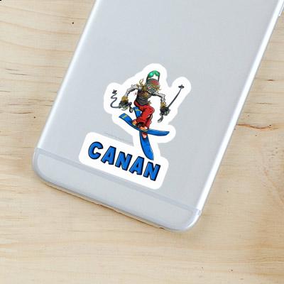 Autocollant Canan Skieur Notebook Image