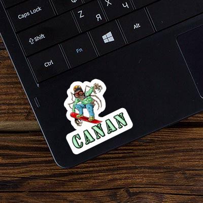 Canan Sticker Snowboarder Gift package Image