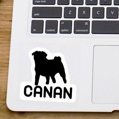 Mops Aufkleber Canan Laptop Image