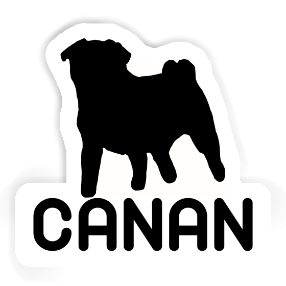 Pug Sticker Canan Notebook Image