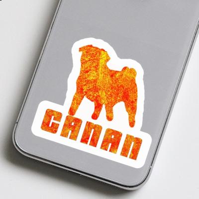 Sticker Canan Pug Notebook Image