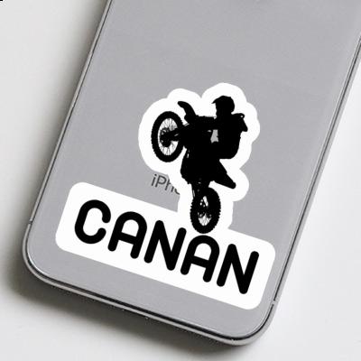 Motocross Rider Sticker Canan Laptop Image