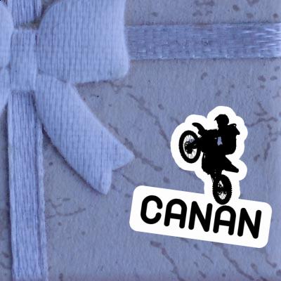 Motocross Rider Sticker Canan Notebook Image