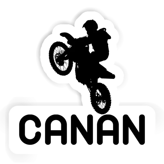 Motocross Rider Sticker Canan Notebook Image