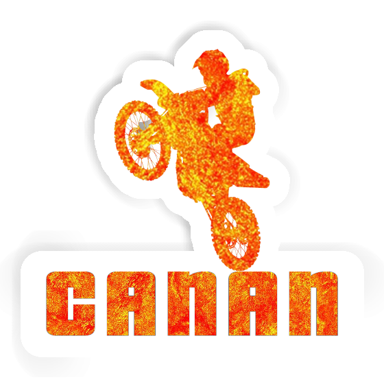 Canan Sticker Motocross Rider Laptop Image