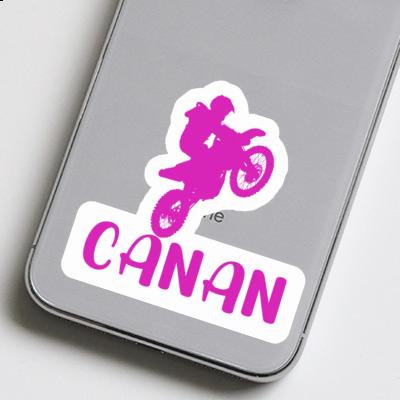 Sticker Motocross Rider Canan Laptop Image