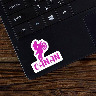 Sticker Motocross Rider Canan Notebook Image