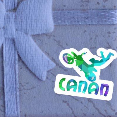 Canan Sticker Motocross Rider Laptop Image