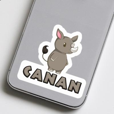 Sticker Rhinoceros Canan Notebook Image