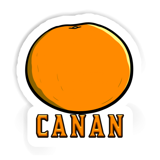 Canan Sticker Orange Notebook Image